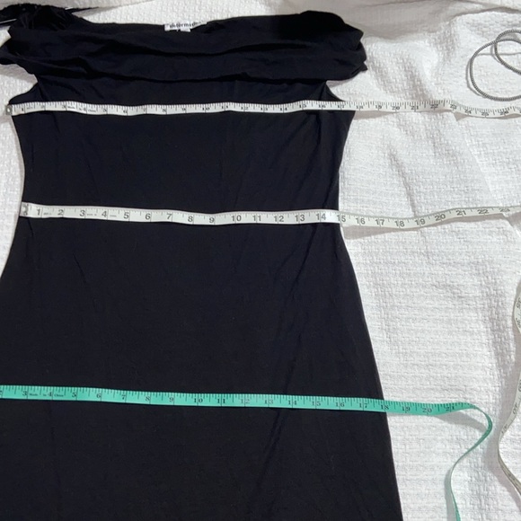 Like new Reformation black jamen knit dress off shoulder - Picture 12 of 12